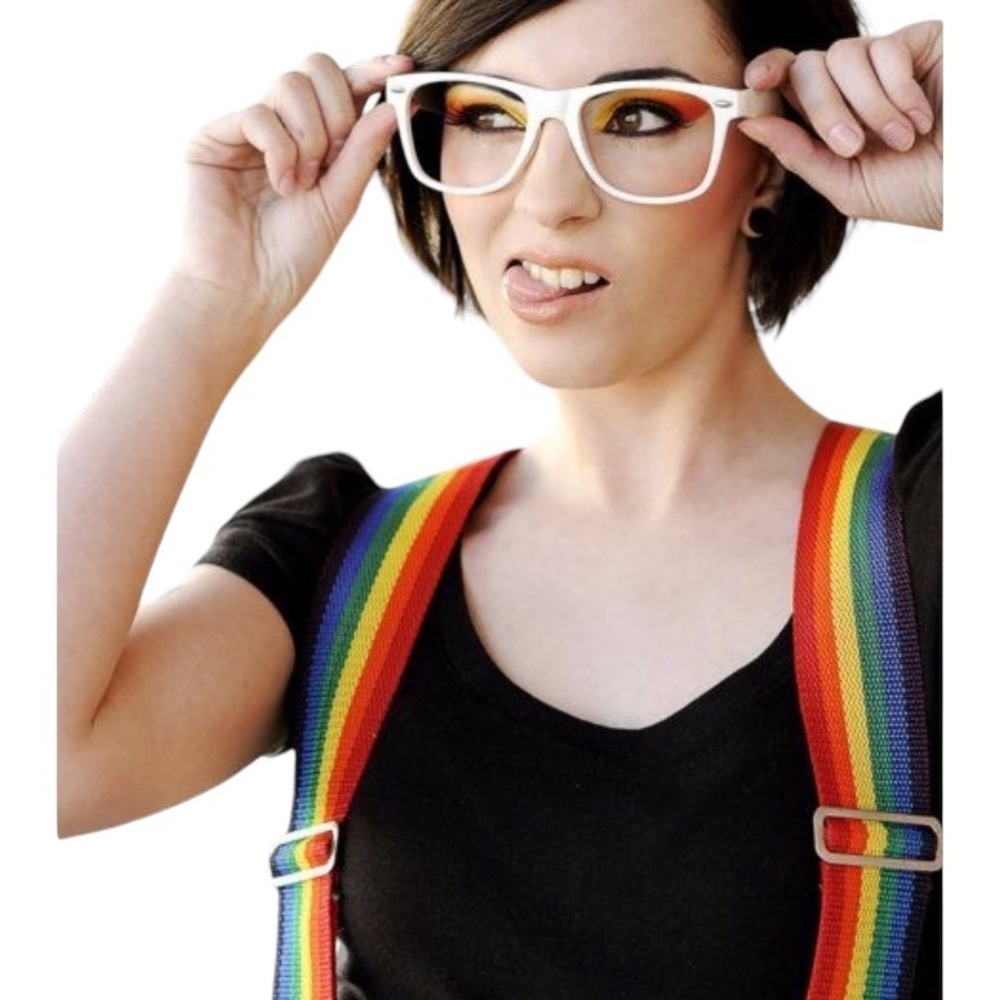 Vintage 🌈 Rainbow Suspenders